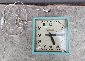 123 Stary zegar Lepaute Electric elektromechaniczny
