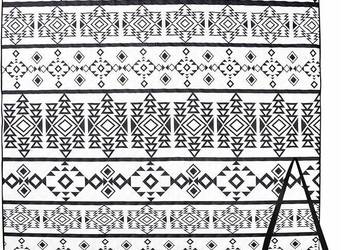 KOC PIKNIKOWY PLAŻOWY NA BIWAK PIKNIK TURYSTYCZNY MATA WODOODPORNY 2 X 2 M