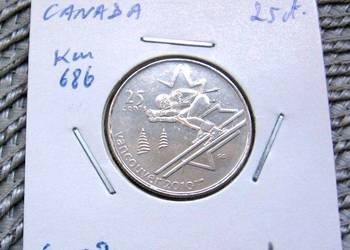 Kanada 25 Cent 2007r - Vancouver 2010r - Mennicza - Zjazd