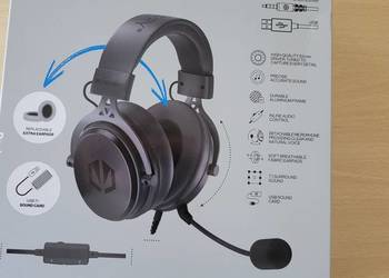 Słuchawki gamingowe Endorfy Viro Plus USB (EY1A001) - Stan JAK NOWE