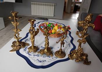 Świeczniki z Mosiądzu