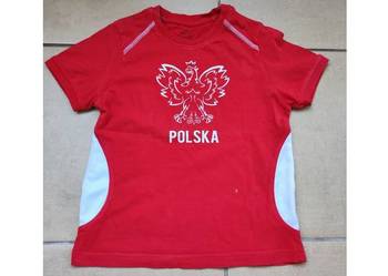 koszulka Polska dla małego sportowca sportowa oddychająca