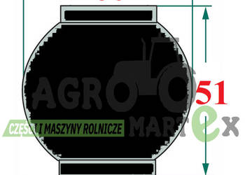 fi32/60x51 KAT.3/3 KULA ŁĄCZNIKA GÓRNEGO CZARNA WALTERSCHEID