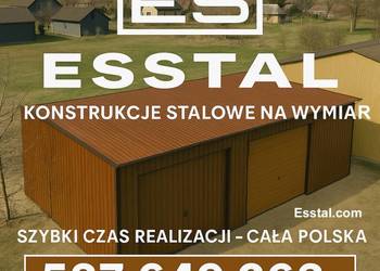 Garaż Blaszany - DREWNOPODOBNY | Brama Uchylna |Wiata /Hala| - ESSTAL*