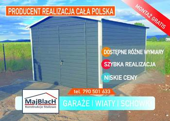 Garaż Blaszany - Blaszak  - 3x5 - TANIO - Garaże Blaszane – Maj-Blach