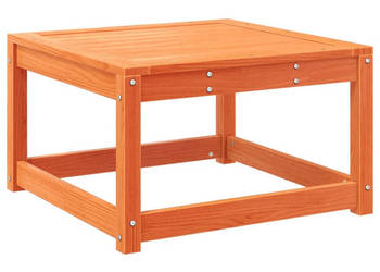 Stołek ogrodowy woskowy brąz lite drewno sosnowe WM-844681