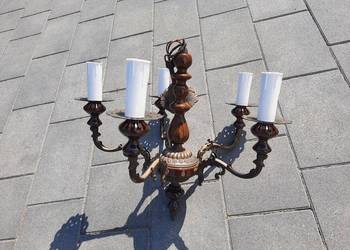 Vintage lampa z lat 80-tych na 5 żarówek