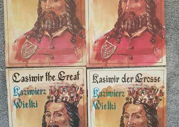 Kazimierz Wielki - zestaw 4 komiksów - różne wersje językowe
