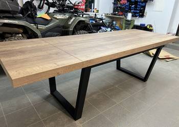 Stół egger dab Halifax 160x90 loft industrial designerski rozkladany metal