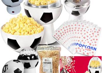 Maszyna do popcornu piłka nożna 50 torebek 1kg BIO kukurydza
