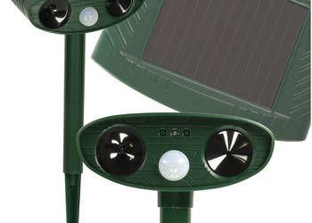 Odstraszacz solarny kretów na gryzonie kuny koty ptaki myszy szczury ultrad