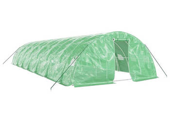Szklarnia ze stalową ramą zielona 70 m² 14x5x23 m WM-3188088