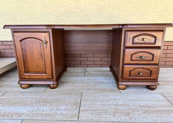 Biurko Bawaria BRW duże szuflady szafka gabinetowe stylowe biuro