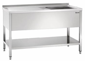 Basen gastronomiczny 140x70x85 ociekacz po lewo