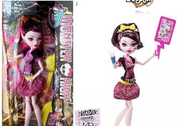 Monster High DRACULAURA Freaky Fusion: Save Frankie! lalka G1 generacja 1