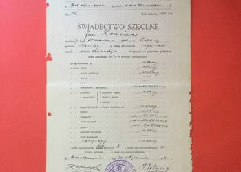 ( 1801 ) Świadectwo Szkolne Odolanów 4, Krawiec