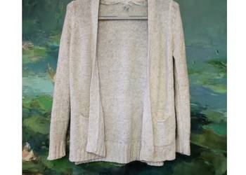 sweter z kieszeniami kardigan długi ciepły  narzutka oversize Atmosphere