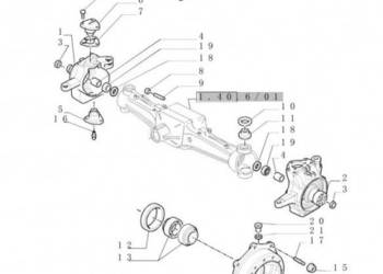 New Holland T6010 Zwrotnica rh 87332318