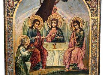 Ikona Święta Trójca Starego Testamentu, XIX wiek, 0111