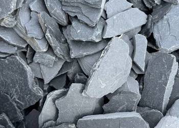 Kora kamienna Premium czarny Lupek Antracyt, kamień do ogrodu 20 kg