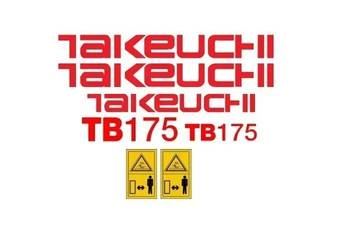 Naklejki naklejka TAKEUCHI TB175 TB145 TB250 TB135 Zamiennik