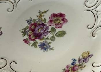 Patera. Bareuther . Bawaria.  Kwiaty na porcel Patera. Bareuther . Bawaria.  Kwiaty na porcel