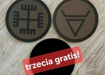 Słowiańskie narzepki/naszywki okrągłe ranger green,