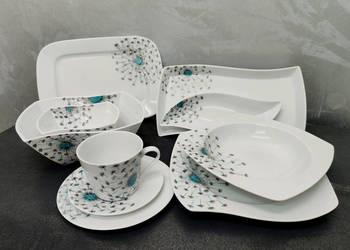 Serwis obiadowo – kawowy Dmuchawce - porcelana polska