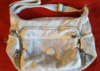 Torba na ramię Kipling GABBIE Crossbody  biała w szare kwiatki