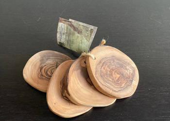 Drewniane podstawki pod szklanki / kubki Arte Legno - drzewo oliwne