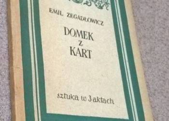 DOMEK Z KART SZTUKA W 3 AKTACH - EMIL ZEGADŁOWICZ