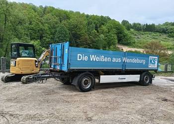 Krone przyczepa dwuosiowa dwu osiowa burtowa burtówka rolnicza budowlana
