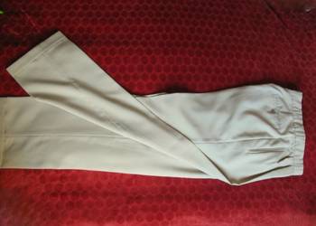 Spodnie - z mankietami - eleganckie męskie - W 30 L32 - pas 84 cm