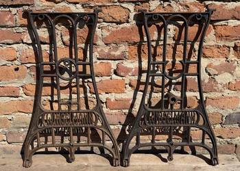 STARE ŻELIWNE NOGI - PODSTAWA MASZYNY - STARA MASZYNA - WINSELMANN