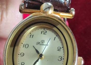 damski vintage zegarek naręczny Romex z kwarcowy vintage retro prl
