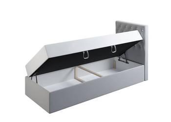 Łóżko MINI GREY 80x 190 z materacem +pojemnik | Tylko 849 zł