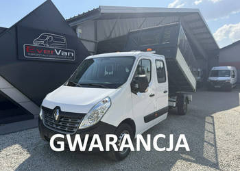 Renault Master brygadówka max wywrotka 7os. 145KM!! 70tys. przebiegu!