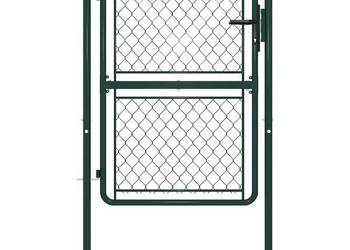 vidaXL Brama ogrodowa stalowa 100x150 cm zielona(SKU:144405)