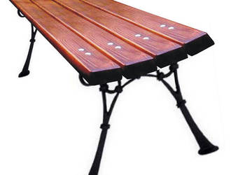 Ławka ogrodowa bez oparcia RETRO - 90 cm żeliwne