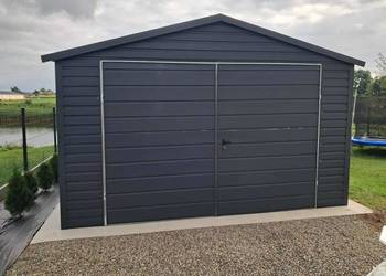 Garaż blaszany 4x5 PREMIUM Wzmocniony profilami SZYBKA REALIZAJCA