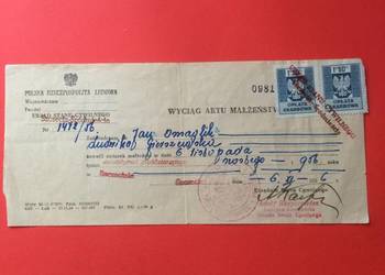 ( 1502 ) Akt Małżeństwa ( 1502 ) Akt Małżeństwa