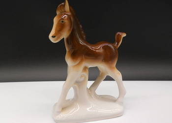 Porcelanowa figurka konia GDR Lippelsdorf