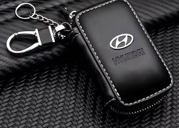 HYUNDAI BRELOK ETUI NA KLUCZYKI SKÓRA CHROM NOWOCZESNY DESIGN