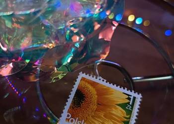 Piękny Znaczek Pocztowy Polska – Słonecznik 1 zł (Motyw Flora).