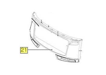 SPOJLER POD BLAKISTE do przyczep Hobby 2500mm