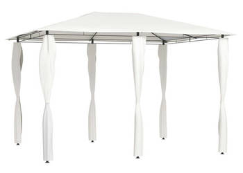 Altana z pokryciem słupków 3x4x26 m kremowa 160 g/m² WM-313611
