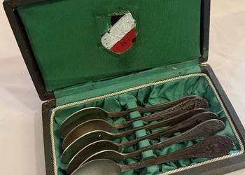 Zestaw łyżeczek kantynowych w etui z okresu III Rzeszy