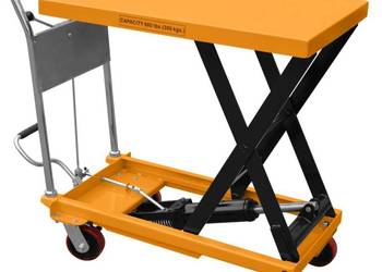 MOCNY WÓZEK NOŻYCOWY HYDRAULICZNY PLATFORMOWY 300KG 900MM