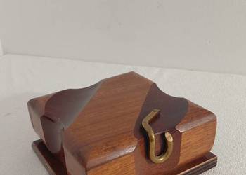 drewniane pudełko kaseta na papie.rosy