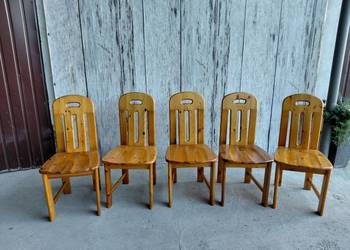 krzesła drewniane 5 sztuk / 218